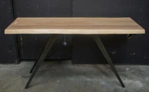 Vega - 1400mm Console Table - Solid Raw French Oak Timber
