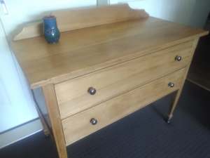 Restored Antique Chest of Drawers - solid silky oak