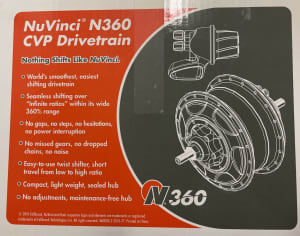 Nuvinci N360 CVT hub - 32H rim brake - NEW! * Further Price Drop *