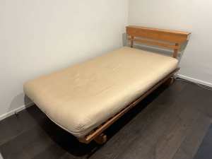King single mattress futon barely used few months old