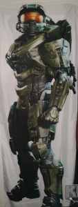 Master Chief 2 metre Halo XBOX store wall display in as new condition 