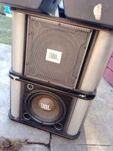 JBL RM10 II speakers