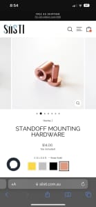 Daily orders planner/siisti planner mounting hardware rose gold