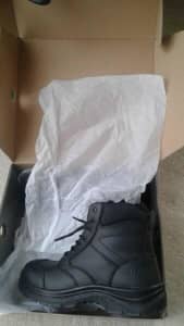 JB'S black mens safety boots  side zip