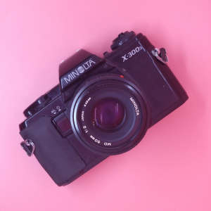 Minolta X-300 with 50mm f/2 prime lens. Film Camera. 6 Month Warranty 