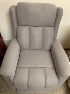 Recliner/Lift Chair in Dark Beige Fabric