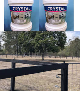 BLACK FENCING PAINT 10 X 20 LITRE WATER BASE QLD MADE