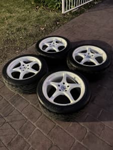 5 x 114.3 17 Inch Staggered SSR Wheels