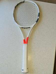 Babolat Pure Strike 16x19 customized tennis racquet strung 4 1/2