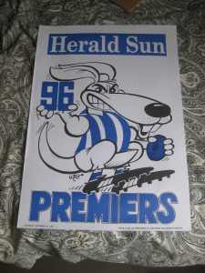 Kangaroos/North Melbourne - WEG 1996 Premiership Poster(Authentic)
