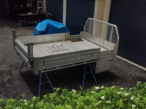 Very large single cab alloy ute tray tailgate loader traffic control