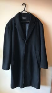 Black 3/4 length Mens casual jacket