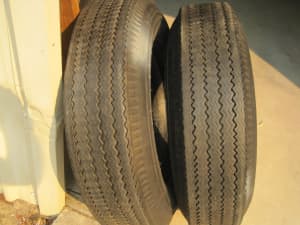 2 Good Year 6.70-15 classic car tyres