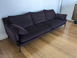 Retro style sofa and ottoman for sale: $950
