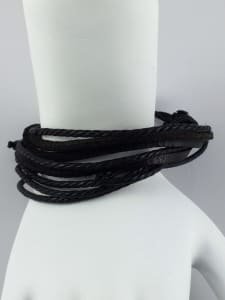 * Unisex Wrist Band Of Multi Layers Of Genuine Leather *