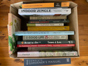 Horticultural books gardening books box for $55