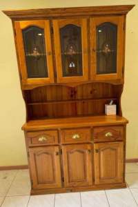 Solid Buffet & Hutch Draws Cupboards Dining Lounge Furniture