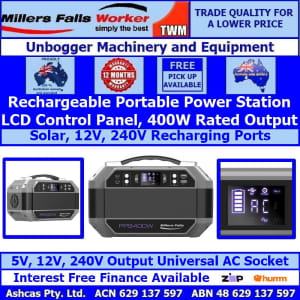 Millers Falls 400W Portable Power Station 93600mAh 346Wh Capacity