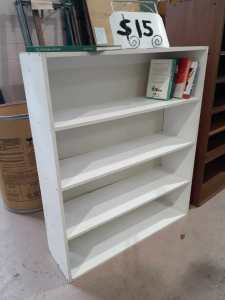 $ 15 WHITE SHELF SOLD AS IS