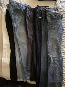 10 pairs ladies jeans