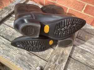 FOR SALE - BLACK LEATHER BOOTS