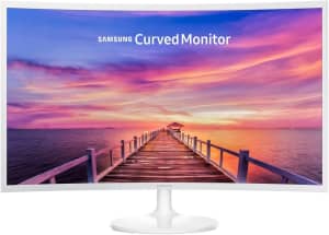 Samsung 32 Curved FHD Monitor (CF391), White, 32, LC32F391FWEXXY