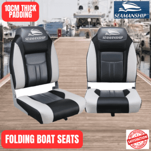X2 Folding Boat Seats Seat Marine All Weather - Limited Stock