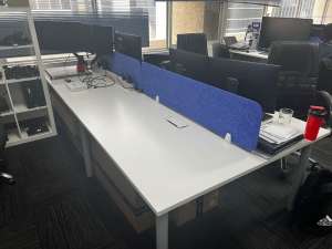 Office Furniture - 4 Person Office Desks - Total of 3 lots
