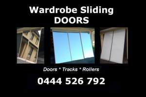 Wardrobe Sliding DOORS and TRACKS / ROLLERS - Only $99/door