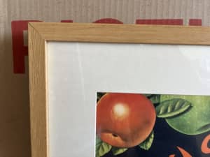 Wall art - vintage Tasmanian Apple cart labels
