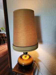 Mid century table lamp / ceramic side table lamp