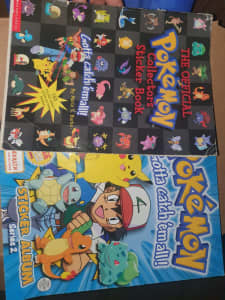 Pokemon 1990s sticker books