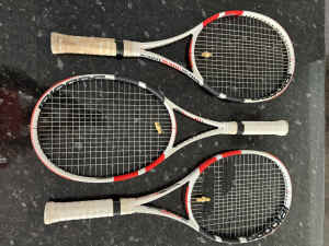BABOLAT Pure Strike tennis racquets (x 2)