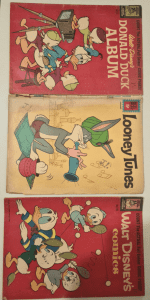 Vintage Disney comic books and MAD comic books
