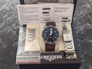 Longines Spirit Zulu Time 42mm Brown leather and bracelet