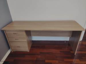 sold pending pickup - Desk with drawers and chair