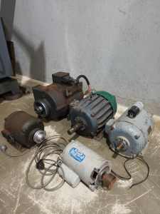 5 electric motors three phase and single phase must be sold as one lot