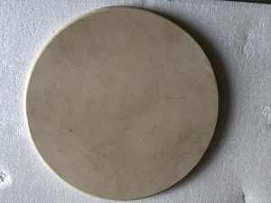Being cream polished marble table top diameter 800mm
