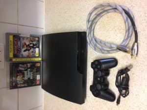 PlayStation 3 Slim console and games bundle
