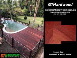 Toowoomba Grey Gum Wide Board Hardwood 32mm Thick Decking
