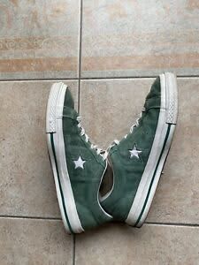Converse size 42 green shoes.