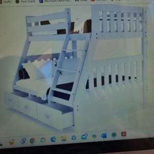 TRIPLE BUNK BEDS (base double / top single) AS NEW