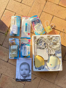 Philips baby monitor and assorted baby safety gear