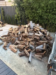 Trailer loads of firewood. 