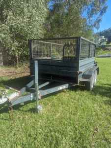 Duel Axle Box Trailer 8x5 with Cage