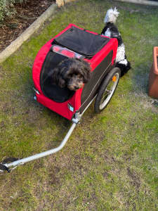 Doggy trailer for a pushbike $83 negotiable. Phone ******1307