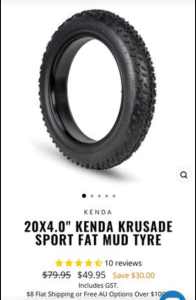 20x4.0’’ Kendra Fat Tyres