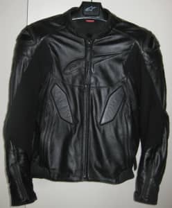 Alpinestars Caliber Leather Jacket (Black) - Size USA 42 / EUR 52