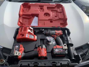 Milwaukee m18 drill and impact wrench