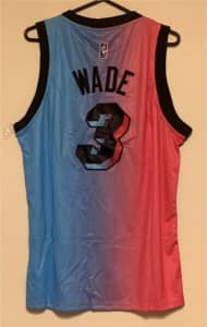 Miami Heat Vice City Jerseys Wade #3 white S M L jersey